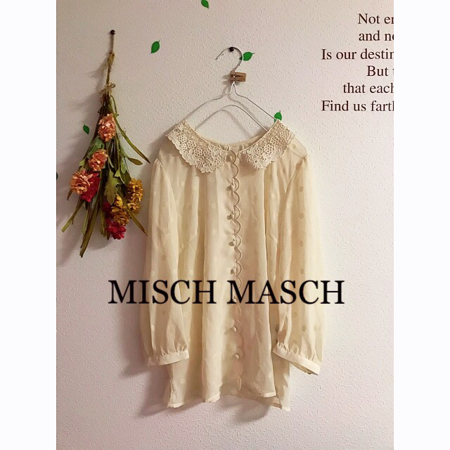 MISCH MASCH(ミッシュマッシュ)の☆MISCH MASCH☆ミッシュマッシュ♡ドット柄シースルーブラウス レディースのトップス(シャツ/ブラウス(長袖/七分))の商品写真