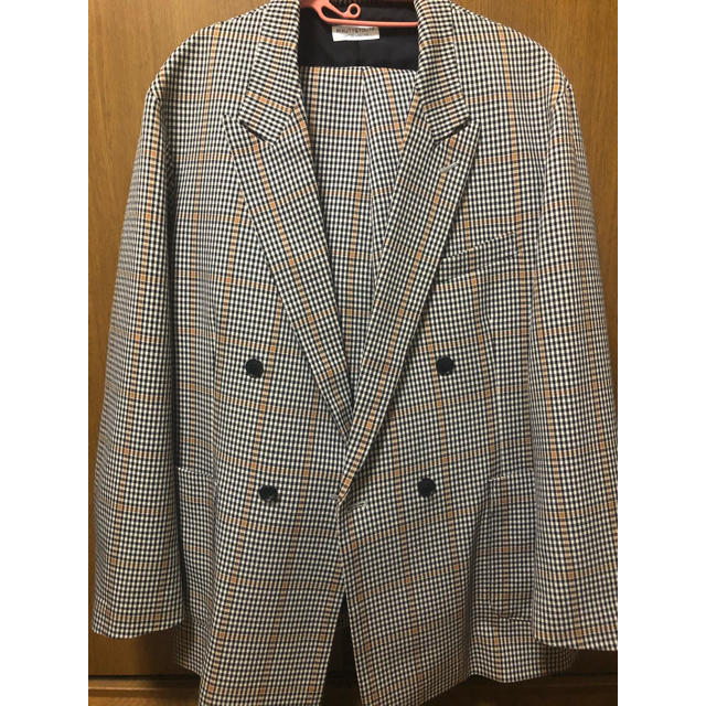 新品 】 JieDa グレンチェック コート スラックス セットアップ グレン