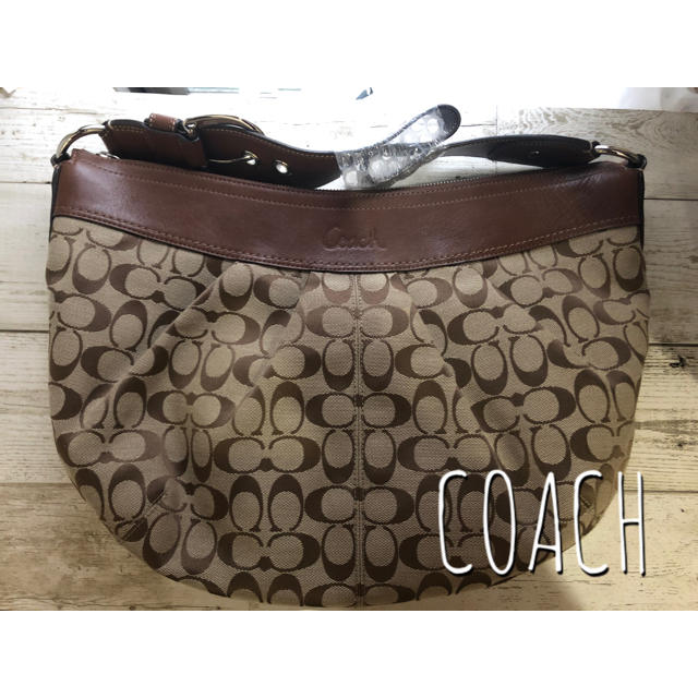 COACH(コーチ)のコーチ シグネチャー ショルダーバッグ ブラウン 茶 レディースのバッグ(ショルダーバッグ)の商品写真