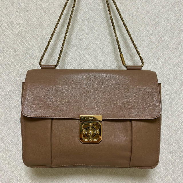 Chloe エルシー ショルダーバッグ  ピンクベージュ