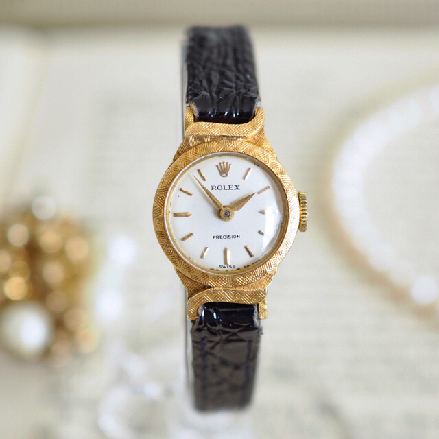 最安値で ROLEX - OH済・美品ロレックス 18KYG プレシジョンカルティエ