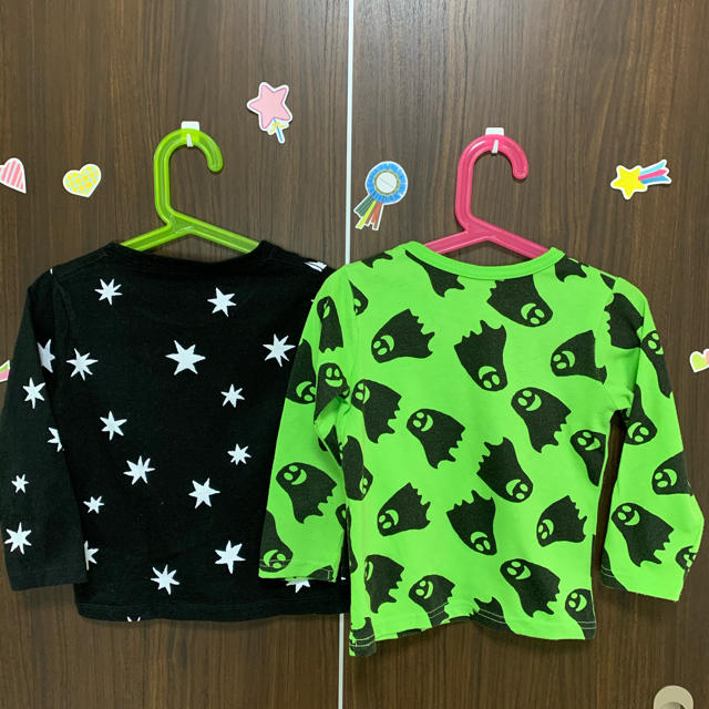 Design Tshirts Store graniph(グラニフ)のグラニフ キッズ 長袖Ｔシャツ ２枚セット　ハロウィン キッズ/ベビー/マタニティのキッズ服男の子用(90cm~)(Tシャツ/カットソー)の商品写真