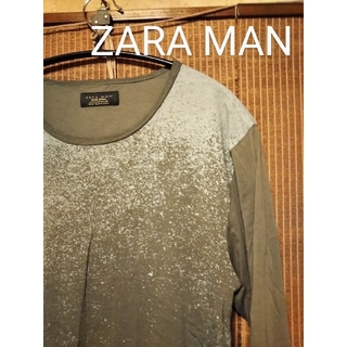 ザラ(ZARA)のZARA MAN SARASARA graphic long Tシャツ(Tシャツ/カットソー(七分/長袖))
