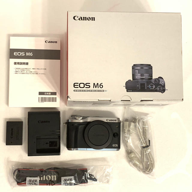 Canon(キヤノン)の美品 EOS M6 Canon ミラーレス一眼　キャノン スマホ/家電/カメラのカメラ(ミラーレス一眼)の商品写真