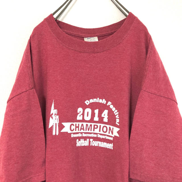 【アメリカ古着‼️】オシャレカラー USA プリントTシャツ ゆるだぼ メンズのトップス(Tシャツ/カットソー(半袖/袖なし))の商品写真