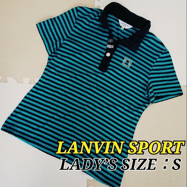 LANVIN(ランバン)のランバン レディース半袖ポロシャツ 可愛いラウンドウェア 小さいサイズ スポーツ/アウトドアのゴルフ(ウエア)の商品写真