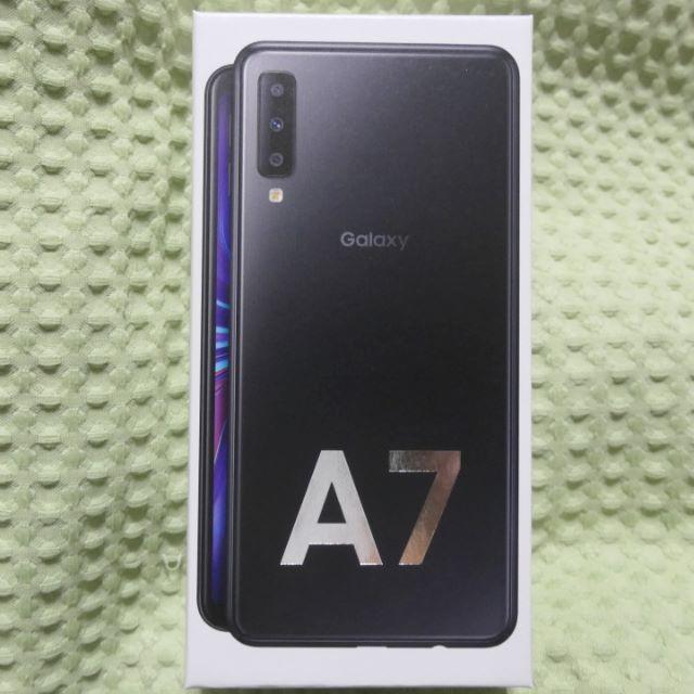 Galaxy A7 ブラック SIMフリー 新品未開封スマホ/家電/カメラ