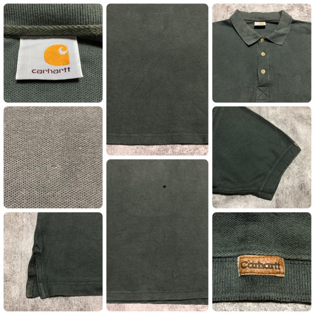 carhartt(カーハート)の【中村様専用☆】カーハート☆ワンポイントレザーロゴ入り半袖ポロシャツ メンズのトップス(ポロシャツ)の商品写真