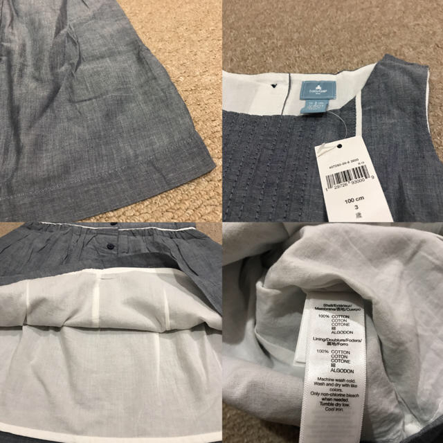 babyGAP(ベビーギャップ)のGAP ワンピース 新品 100 キッズ/ベビー/マタニティのキッズ服女の子用(90cm~)(ワンピース)の商品写真