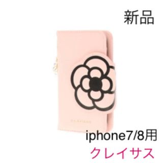 クレイサス(CLATHAS)の新品 クレイサス  iphone ケース スマホケース カメリア ピンク 可愛い(iPhoneケース)