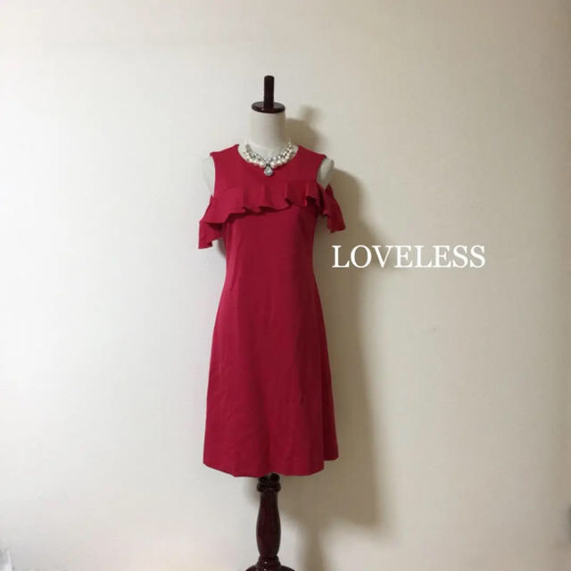 LOVELESS可愛い真紅のワンピース新品タグ付き¨̮♡︎定価17000円