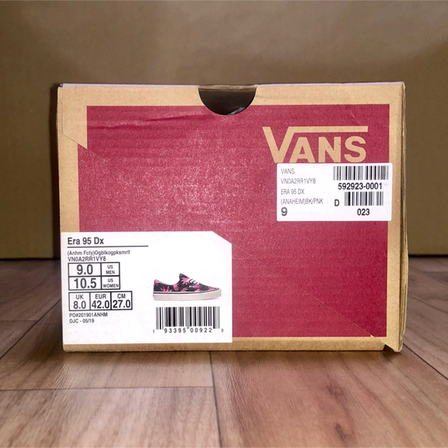 VANS(ヴァンズ)の新品 VANS ERA 95 DX 27cm リーフ柄 マリファナ ガンジャ 黒 メンズの靴/シューズ(スニーカー)の商品写真