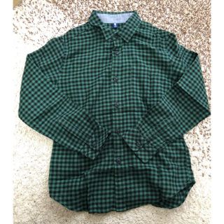 ユニクロ(UNIQLO)のUNIQLO＊チェックフランネルシャツ【140】used 着用少　ユニクロ(ブラウス)