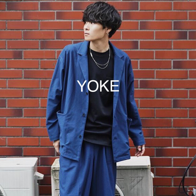 【YOKE】ヨーク JOHN別注 ジャケット サイズS  ブルー