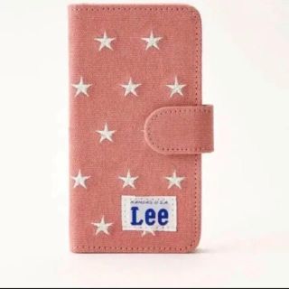 リー(Lee)のLee 手帳型 iPhoneケース ピンク(iPhoneケース)