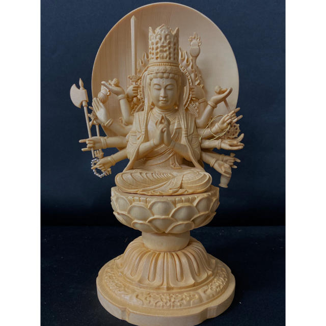 最高級品 極上彫 総檜材 仏教工芸品 木彫仏像 大隨求 最高級品 極上彫 総檜材 仏教工芸品 木彫仏像 大隨求