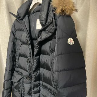 モンクレール(MONCLER)の本物　モンクレール  クルーニー　サイズ2 ブラック美品　クリュニー(ダウンジャケット)