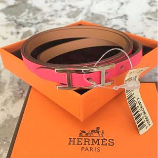 Hermes - ♡HERMES♡ エルメス 人気希少カラー レザーブレスレットの