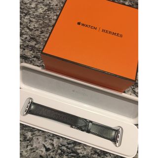 アップルウォッチ(Apple Watch)の新品未使用✴︎Apple Watch HERMES エルメス ベルト 黒(腕時計)