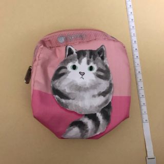 レスポートサック(LeSportsac)のレスポートサック　キャットカフェベーネ　カドル　ピンク　catcafe 限定　猫(ポーチ)