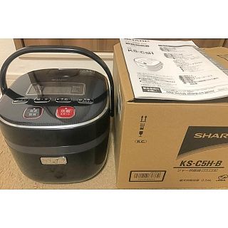 シャープ(SHARP)のSHARP シャープ 炊飯器 KS-C5H (ブラック)(炊飯器)