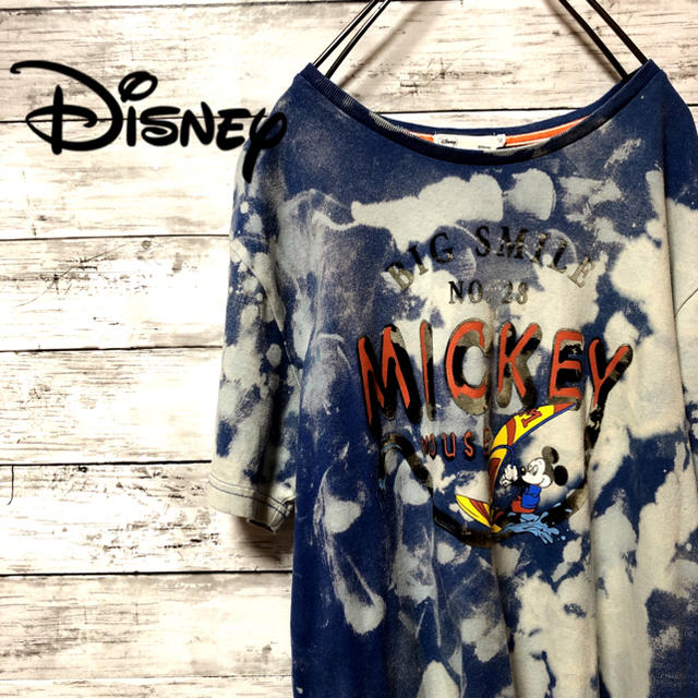 Disney(ディズニー)の【限定 1点モノ】ディズニー Tシャツ ブリーチ加工 メンズのトップス(Tシャツ/カットソー(半袖/袖なし))の商品写真