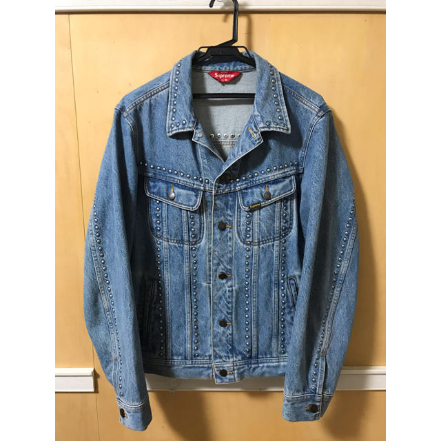 supreme studded denim trucker jacketGジャン/デニムジャケット