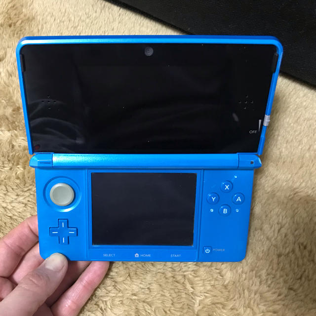 ニンテンドー3DS(ニンテンドー3DS)のニンテンドー3DS ライトブルー　ジャンク エンタメ/ホビーのゲームソフト/ゲーム機本体(携帯用ゲーム機本体)の商品写真