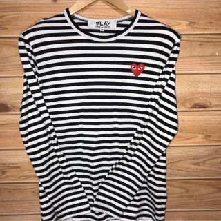 コムデギャルソン(COMME des GARCONS)のCOMME des GARÇONS  白黒ボーダー ロンＴ(Tシャツ/カットソー(七分/長袖))