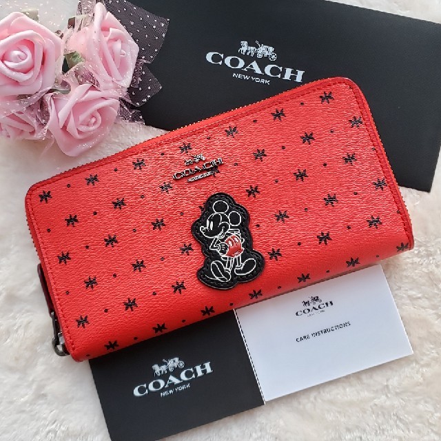 COACH長財布 ディズニー×コーチ☆ミッキーマウス - 財布