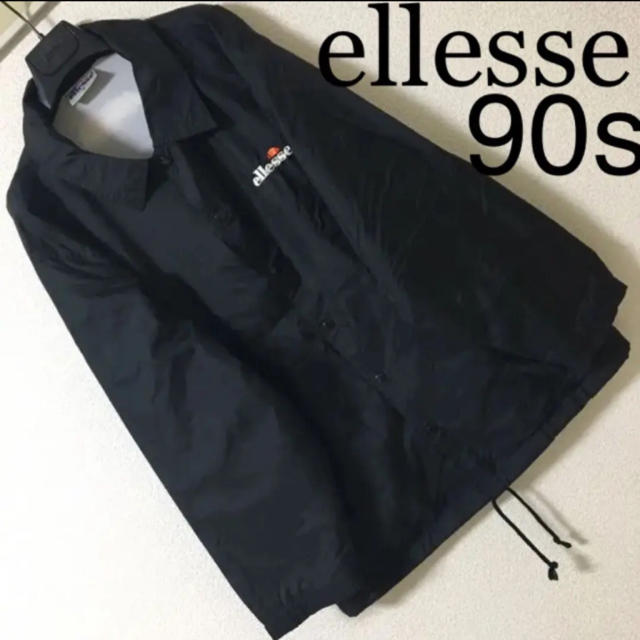 ellesse(エレッセ)の90s◆ellesse エレッセ◆ナイロン コーチジャケット 刺繍ロゴエンブレム メンズのジャケット/アウター(ナイロンジャケット)の商品写真