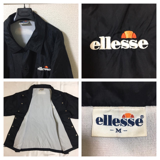 ellesse(エレッセ)の90s◆ellesse エレッセ◆ナイロン コーチジャケット 刺繍ロゴエンブレム メンズのジャケット/アウター(ナイロンジャケット)の商品写真