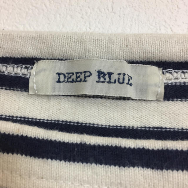 DEEP BLUE(ディープブルー)のディープブルー DEEP BLUE ボーダーバスクTシャツ 【美品】 レディースのトップス(Tシャツ(長袖/七分))の商品写真