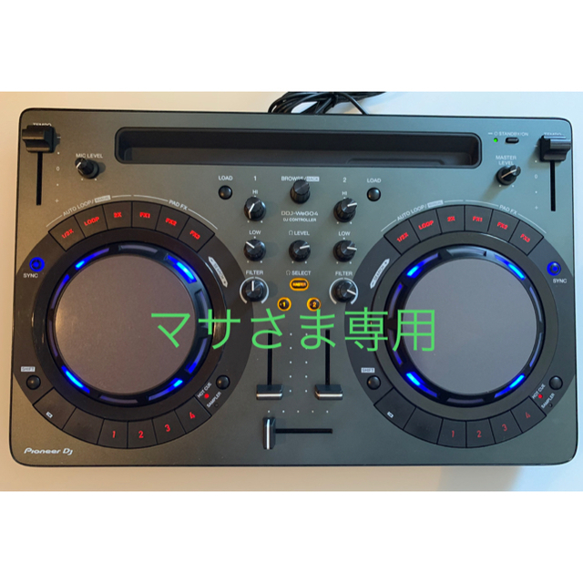 Pioneer(パイオニア)のWeDJ対応 2ch DJコントローラー DDJ-WeGO4(ブラック) 楽器のDJ機器(DJコントローラー)の商品写真