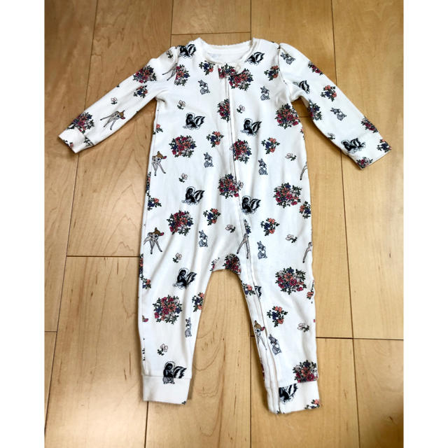 babyGAP(ベビーギャップ)のbabyGAP 80 バンビ カバーオール  美品 キッズ/ベビー/マタニティのベビー服(~85cm)(カバーオール)の商品写真