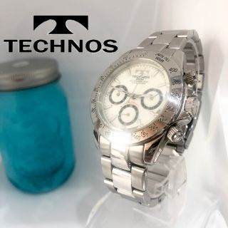 テクノス(TECHNOS)のテクノス腕時計　新品電池　メンズ腕時計(腕時計(アナログ))