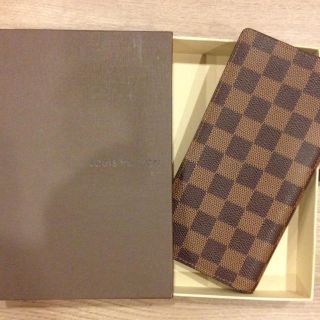 ルイヴィトン(LOUIS VUITTON)の未使用美品♥ヴィトン ダミエ 2折長財布(財布)