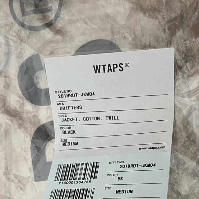 W)taps(ダブルタップス)のWTAPS DRIFTERS Mサイズ 20SS メンズのジャケット/アウター(ブルゾン)の商品写真