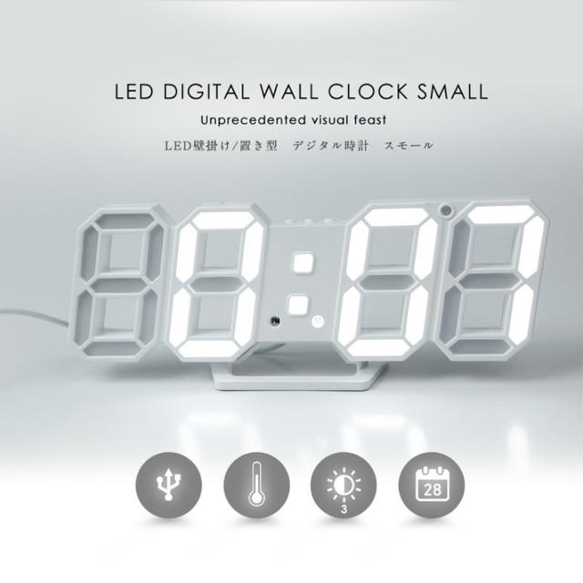 SEIKO(セイコー)の3D LEDデジタル 時計 ウォールクロック🕰 インテリア/住まい/日用品のインテリア小物(置時計)の商品写真