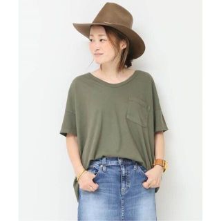 ドゥーズィエムクラス(DEUXIEME CLASSE)のDeuxieme Classe SKARGORN ポケツキワイドTシャツ　カーキ(Tシャツ(半袖/袖なし))