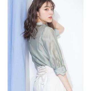 ジルバイ ジル スチュアート(JILL by JILLSTUART) グリーン シャツ