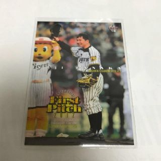 ハンシンタイガース(阪神タイガース)の12BBM 2nd 田中裕二 爆笑問題 始球式レギュラーカード(シングルカード)