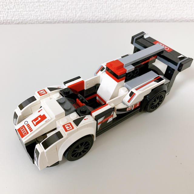 Lego(レゴ)の値下げ【白!赤!黒!】レーシングカー　車　レゴ　LEGO キッズ/ベビー/マタニティのおもちゃ(積み木/ブロック)の商品写真