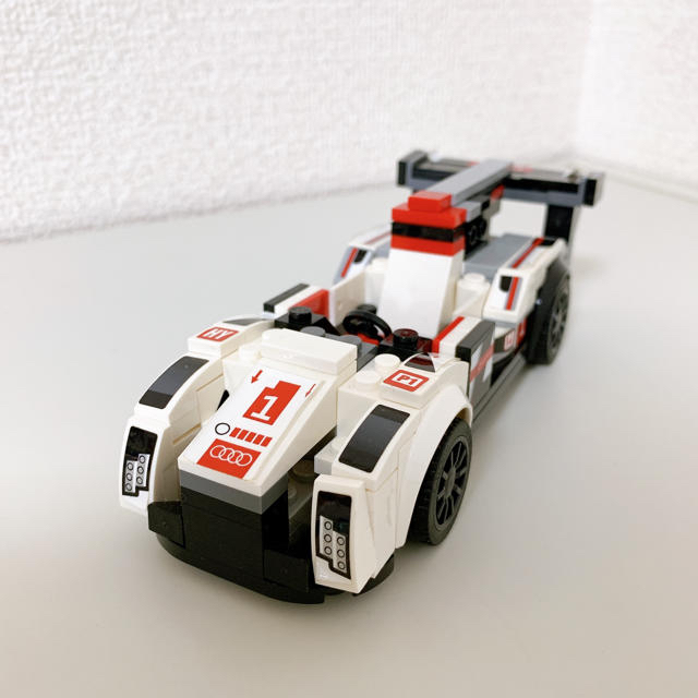 Lego(レゴ)の値下げ【白!赤!黒!】レーシングカー　車　レゴ　LEGO キッズ/ベビー/マタニティのおもちゃ(積み木/ブロック)の商品写真