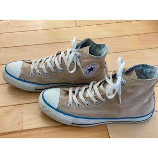 コンバース(CONVERSE)のコンバース　converse オールスター　ハイカット　27.5cm ベージュ色(スニーカー)