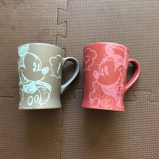 ディズニー(Disney)のペア　マグカップ　ディズニー　ミッキー　ミニー(グラス/カップ)