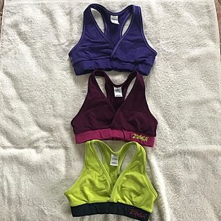 ズンバ(Zumba)のZUMBA スポーツブラ XS 3枚セット(トレーニング用品)