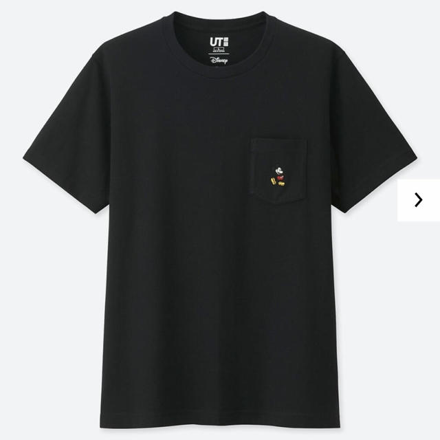 UNIQLO(ユニクロ)のUNIQLO ディズニーミッキーTシャツ メンズXS 色ブラック メンズのトップス(Tシャツ/カットソー(半袖/袖なし))の商品写真