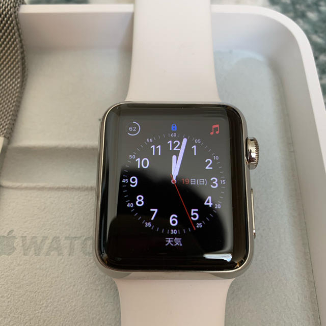 Apple(アップル)のApple Watch series1 ステンレスモデル38mm メンズの時計(腕時計(デジタル))の商品写真