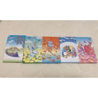 ディズニー(Disney)のディズニー　メモ帳５個セット(ノート/メモ帳/ふせん)